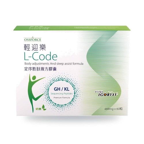 輕迎樂L-Code 定序胜肽複方膠囊｜山苦瓜GH肽×穩醣KL肽×非洲芒果籽×摩洛血橙｜60顆