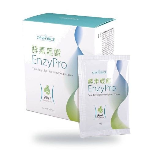 EnzyPro酵素輕饌 九合一複方營養食品 盒裝10g×15包｜膳食纖維×100億益生菌×消化酵素