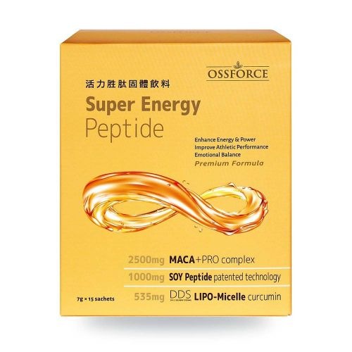 OSSFORCE活力胜肽固體飲料｜Macapro黑瑪卡2500mg×大豆胜肽1000mg×南非醉茄KSM-66｜7g×15包